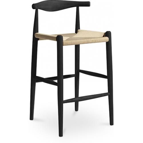 Boho Bali Design Bar Stool - Wood - 75cm - Elb image 8