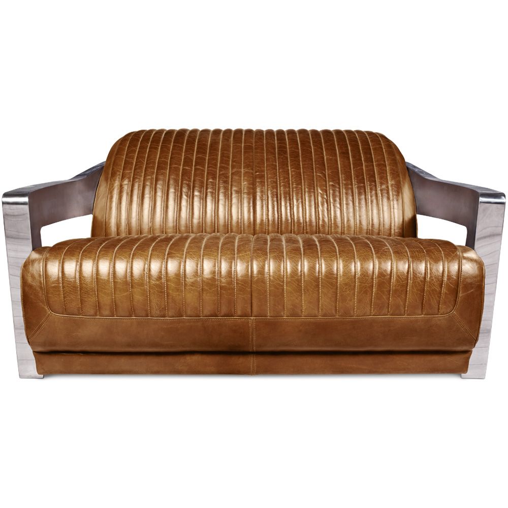 Leather Upholstered Sofa - 2 Seater - Churchill image 8