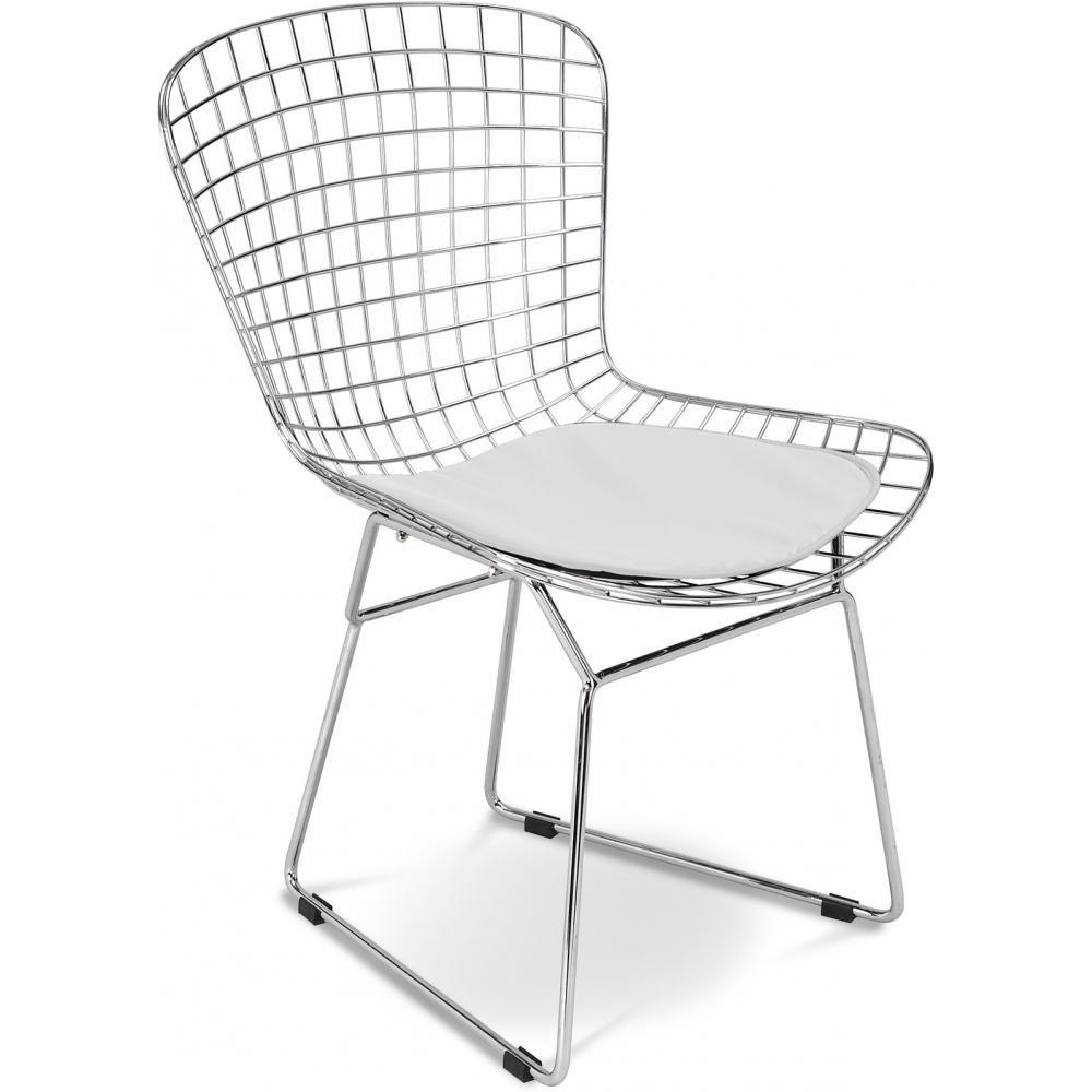 Steel Dining Chair - Grid Design - Lived image 8