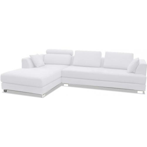  Buy Chaise longue with 3 seats - Upholstered in fabric - Boretti White 16613 - in the UK