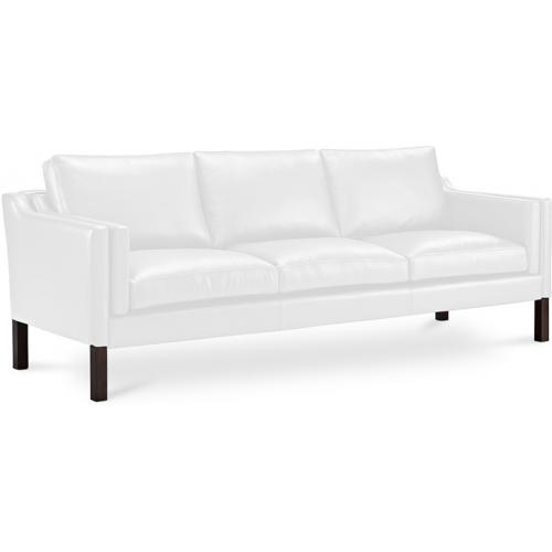  Buy Polyurethane Leather Upholstered Sofa - 3 Seater - Benzion White 13927 - in the UK