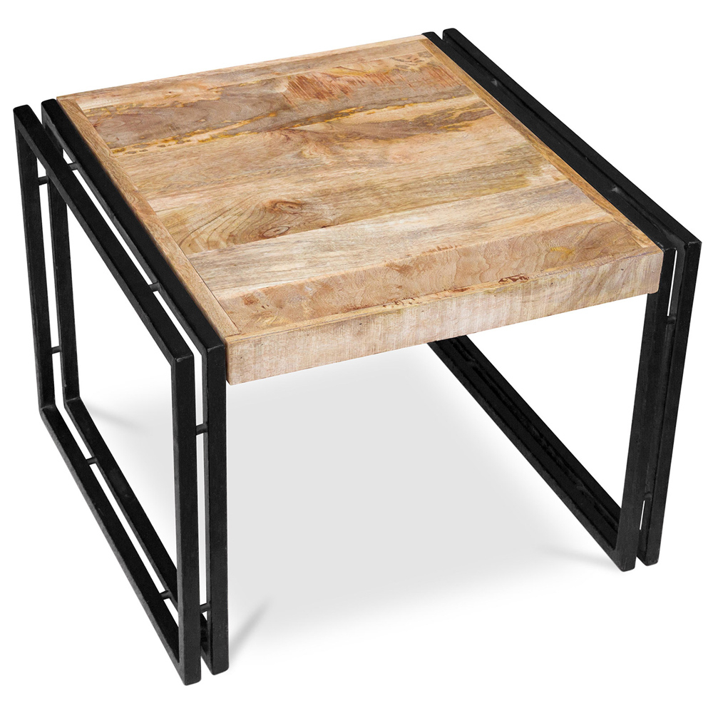  Buy Small Wooden coffee table - Vintage Industrial Design - Onawa Natural wood 58461 - in the UK