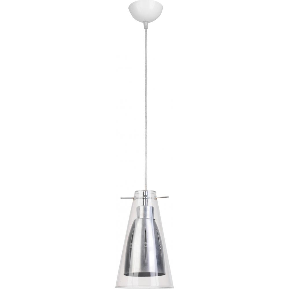  Buy Ceiling Lamp - Pendant Lamp - Steel and Glass - Apolo Steel 58222 - in the UK