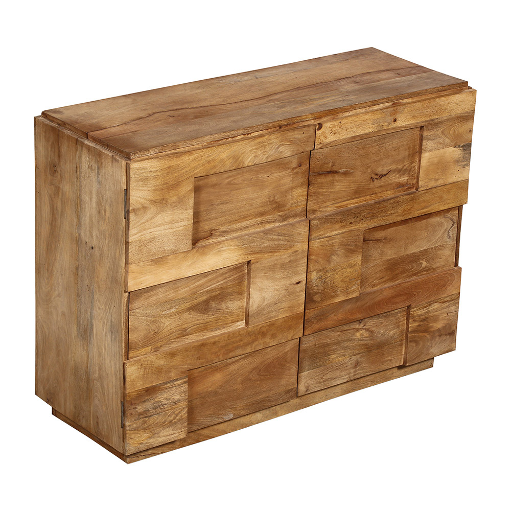  Buy Wooden Sideboard - 2 Doors - Yakarta Natural wood 58882 - in the UK
