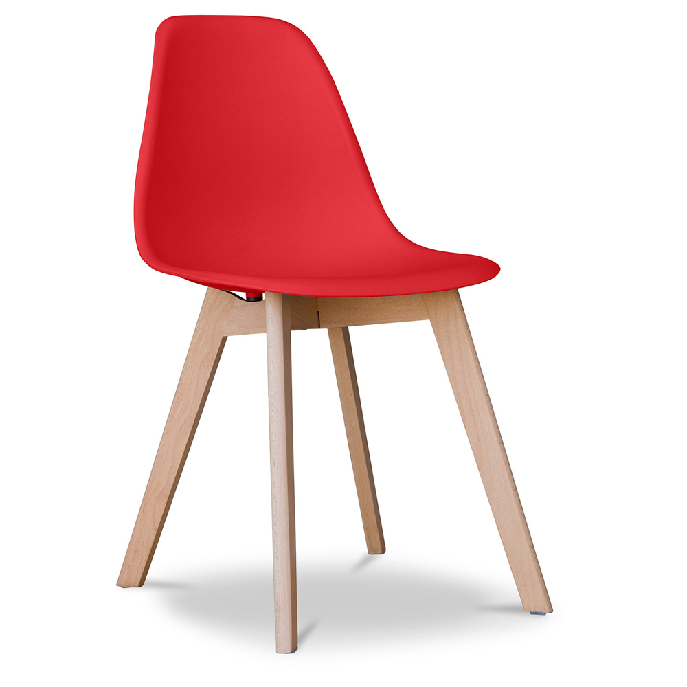  Buy Dining Chair - Scandinavian Style - Denisse Red 58593 - in the UK
