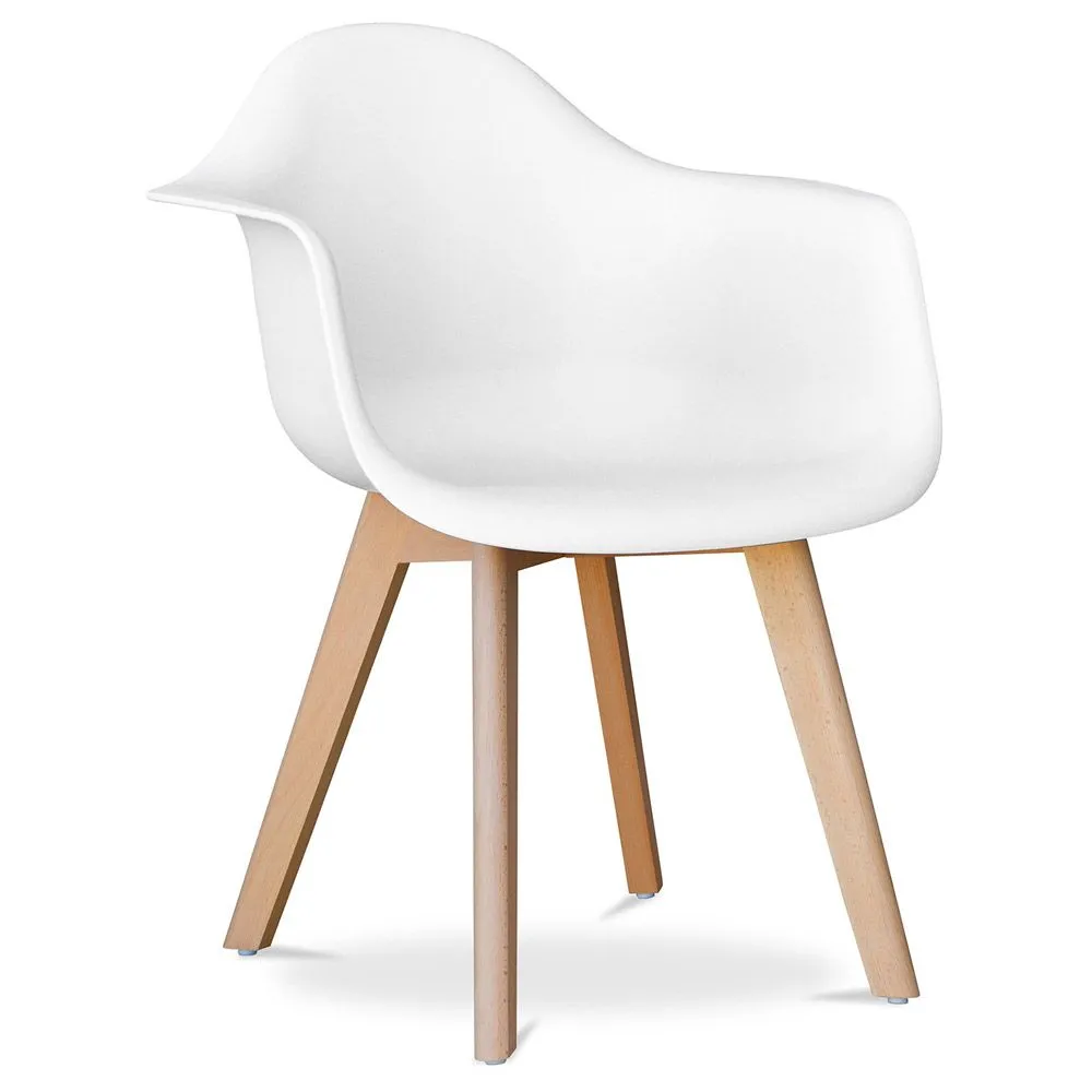 Dining Chair with Armrests - Scandinavian Style - Dominic image 8