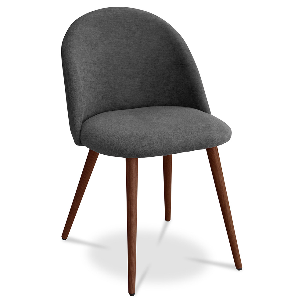  Buy Dining Chair Evelyne Scandinavian Design Premium - Dark legs Dark grey 58982 - in the UK