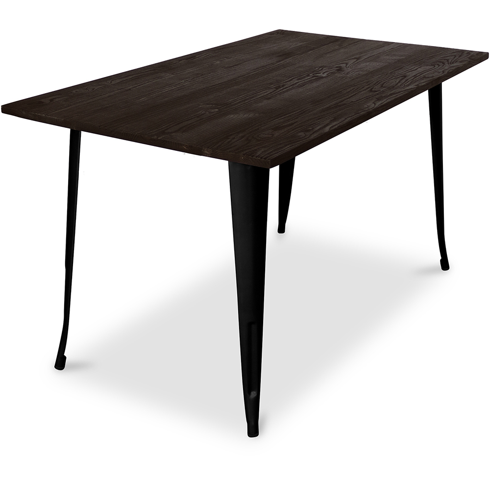  Buy Rectangular Dining Table - Industrial - Wood - Tawny Black 58996 - in the UK
