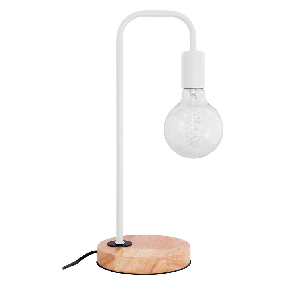  Buy Table Lamp - Scandinavian Design Desk Lamp - Bruno White 58979 - in the UK