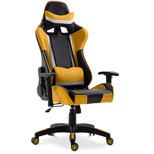  Buy Office Chair with Armrests - Desk Chair with Castors - Gamer - Guy Yellow 59025 - in the UK