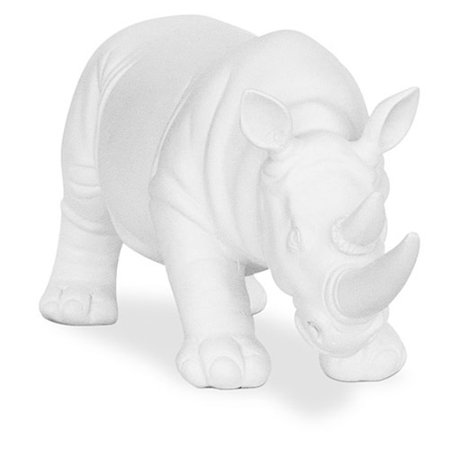  Buy Decorative Figure Rhino - Matte White - Rhyn White 59161 - in the UK