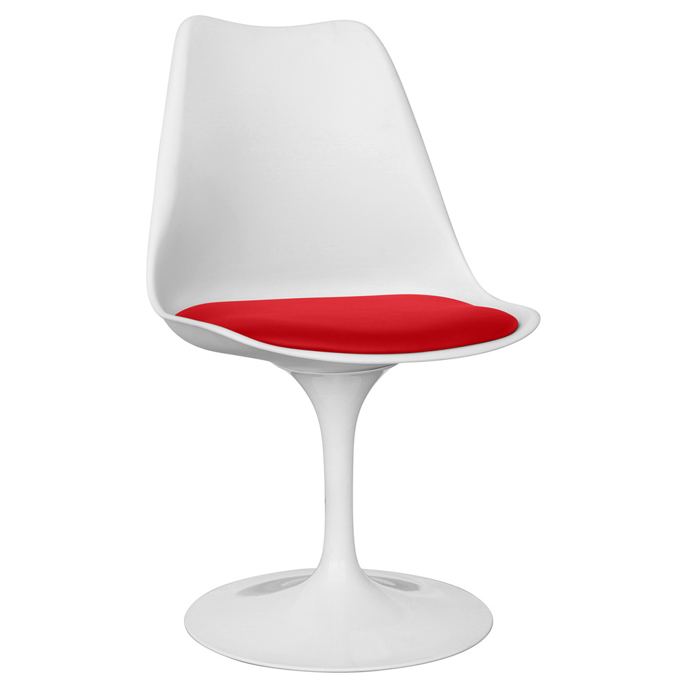  Buy Dining Chair - White Swivel Chair - Tulip Red 59156 - in the UK