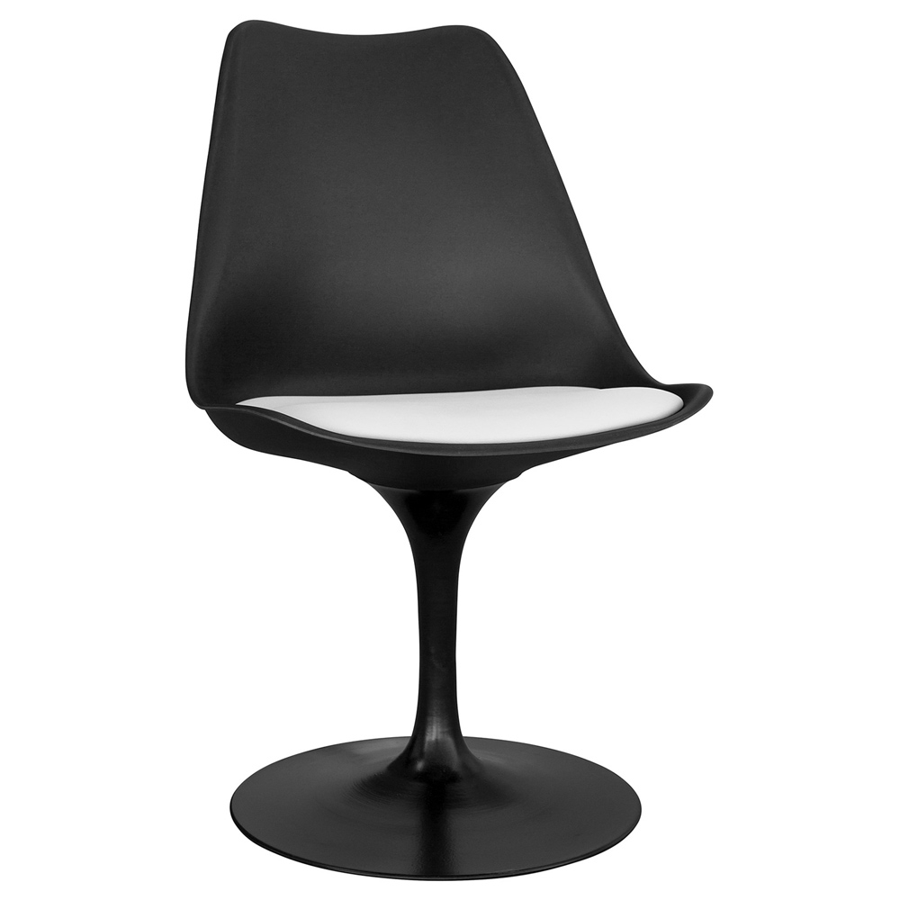  Buy Dining Chair - Black Swivel Chair - Tulip White 59159 - in the UK