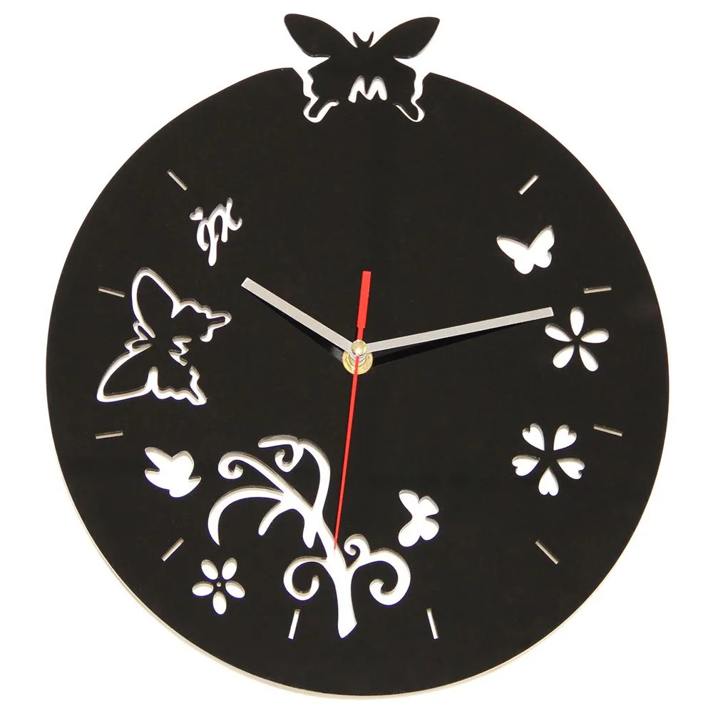Butterflies and Flowers Wall Clock image 8