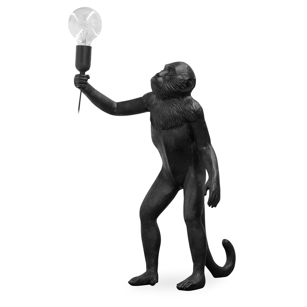  Buy Table Lamp - Monkey Living Room Lamp - Resina Black 58443 - in the UK