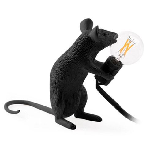  Buy Table Lamp - Mouse Rat Kids Lamp - Resina Black 58832 - in the UK