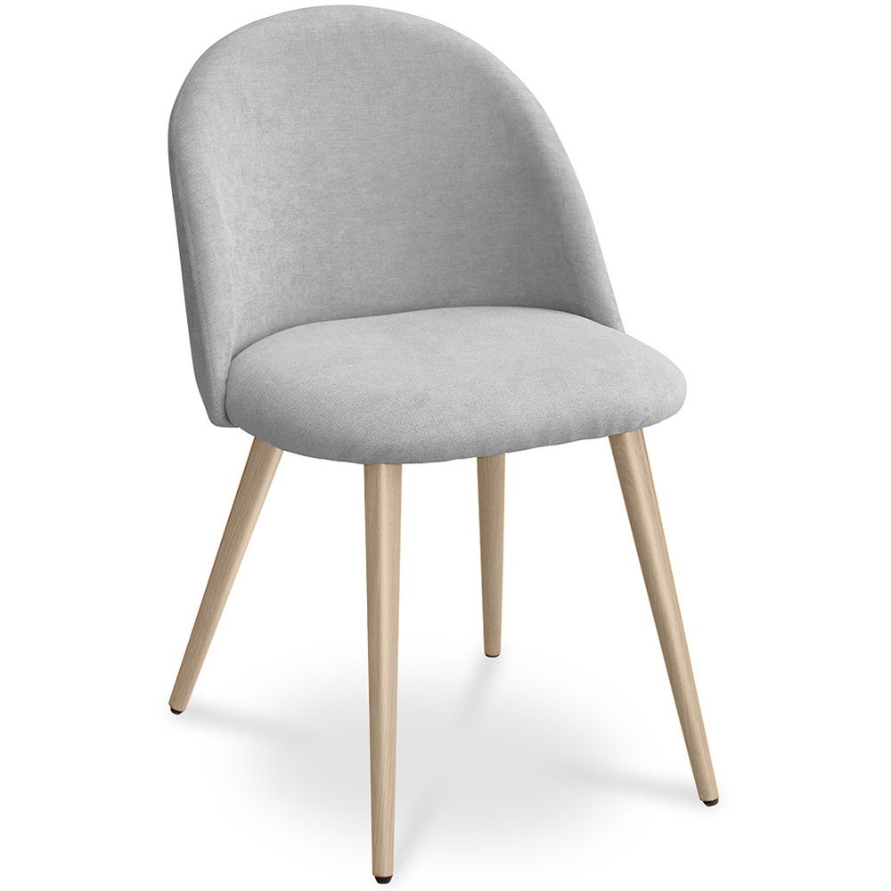 Dining Chair - Upholstered in Fabric - Scandinavian Style - Evelyne image 8