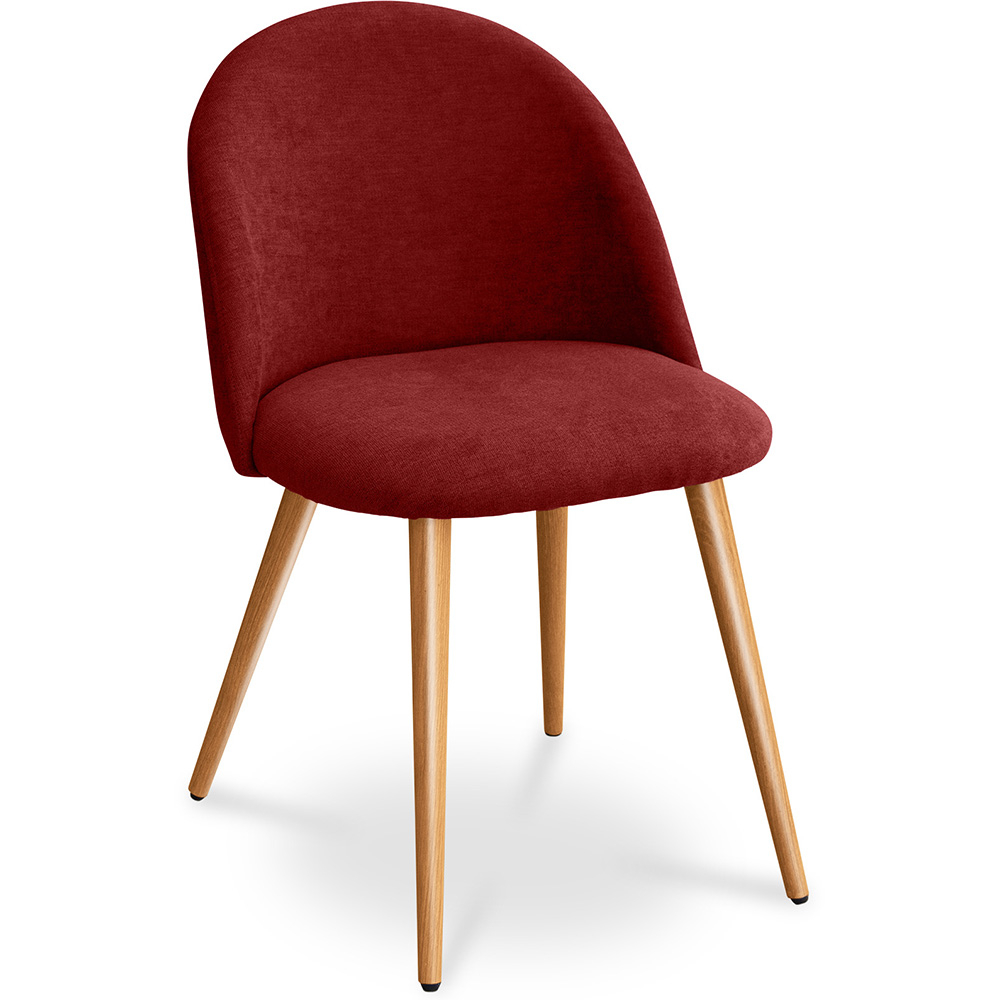  Buy Dining Chair - Upholstered in Fabric - Scandinavian Style - Evelyne Red 59261 - in the UK