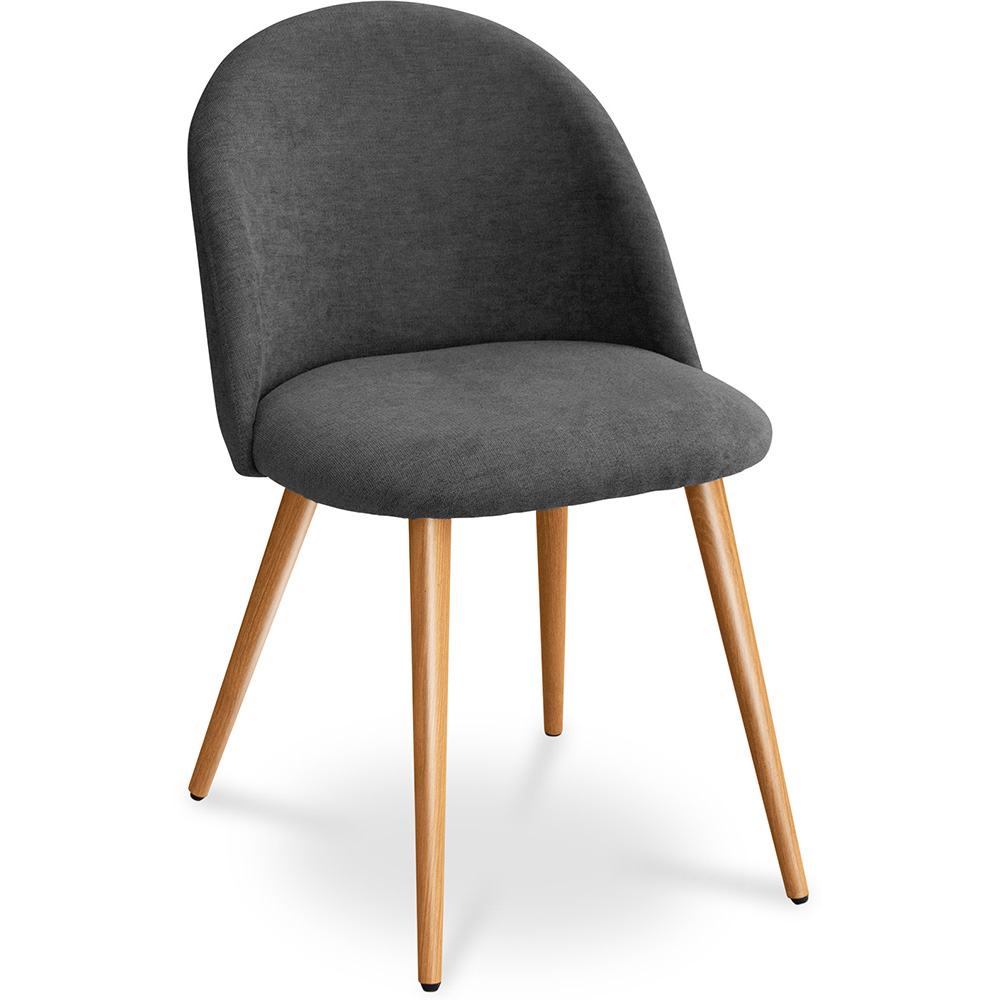  Buy Dining Chair - Upholstered in Fabric - Scandinavian Style - Evelyne Dark grey 59261 - in the UK