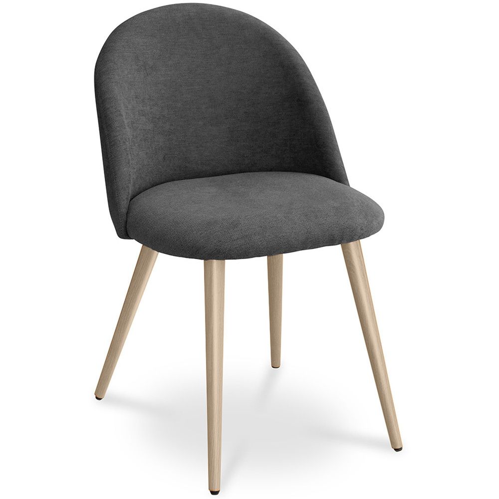 Dining Chair - Upholstered in Fabric - Scandinavian Style - Evelyne image 8
