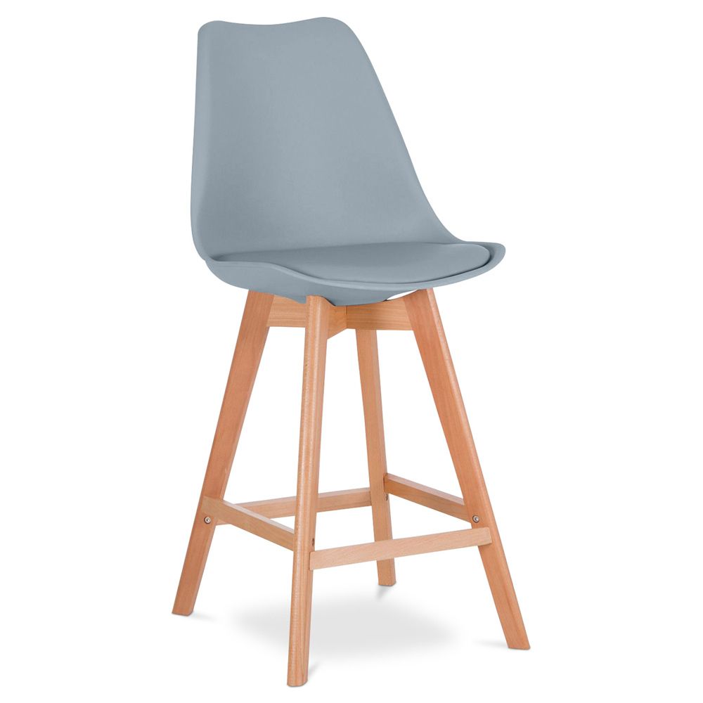 Scandinavian Style Stool - Wooden Legs - Denisse image 8