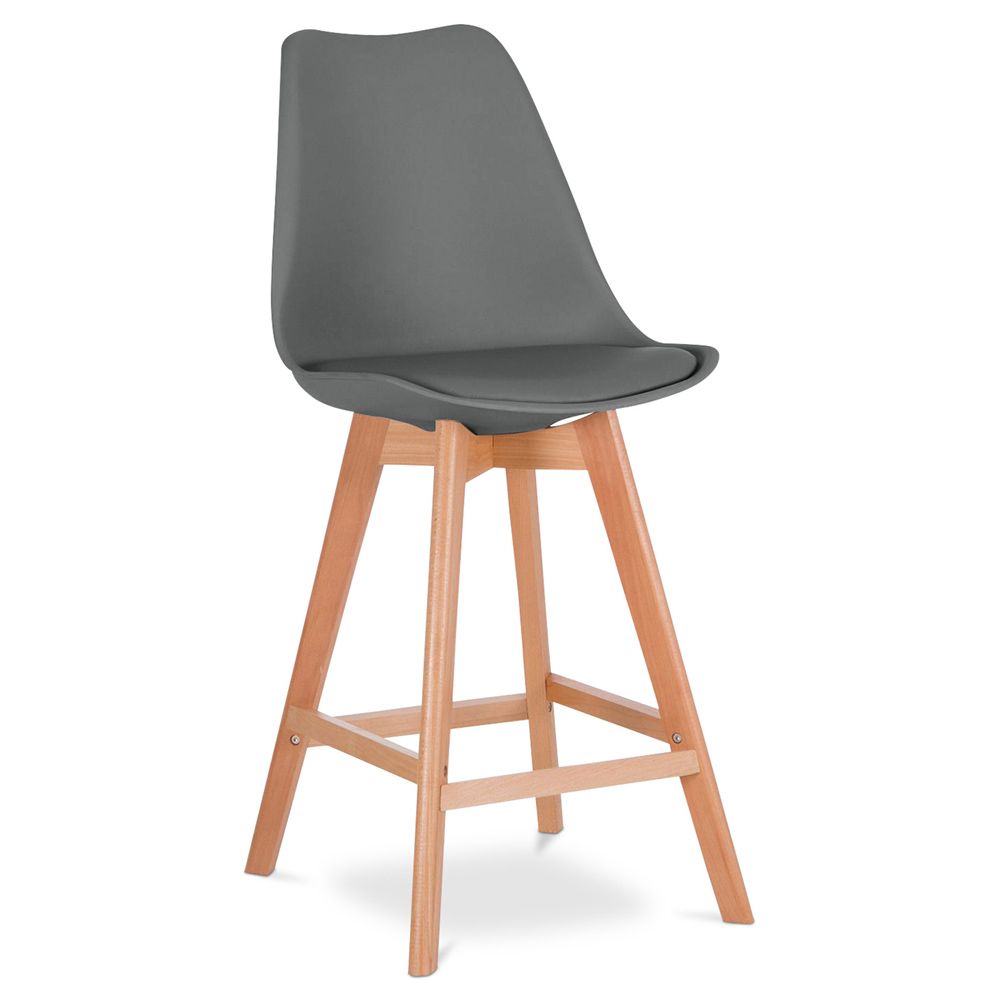 Scandinavian Style Stool - Wooden Legs - Denisse image 8