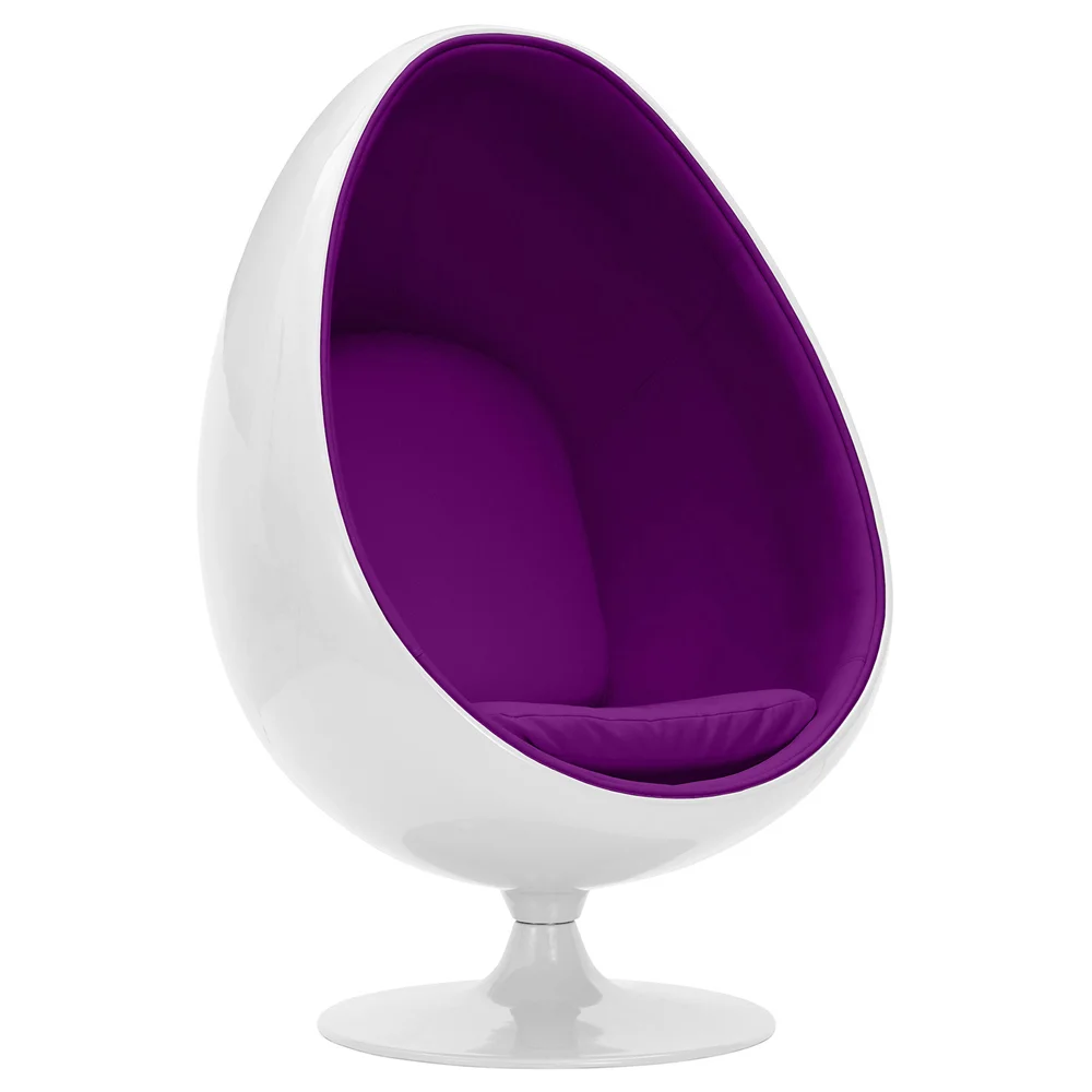 Egg Design Armchair - Upholstered in Fabric - Eny image 8