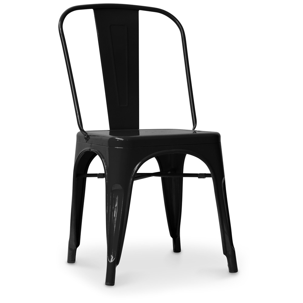  Buy Steel Dining Chair - Industrial Design - New Edition - Stylix Black 99932871 - in the UK