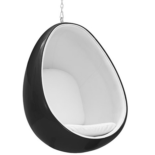  Buy Hanging Egg Chair - Upholstered in Fabric - Eny White 59306 - in the UK