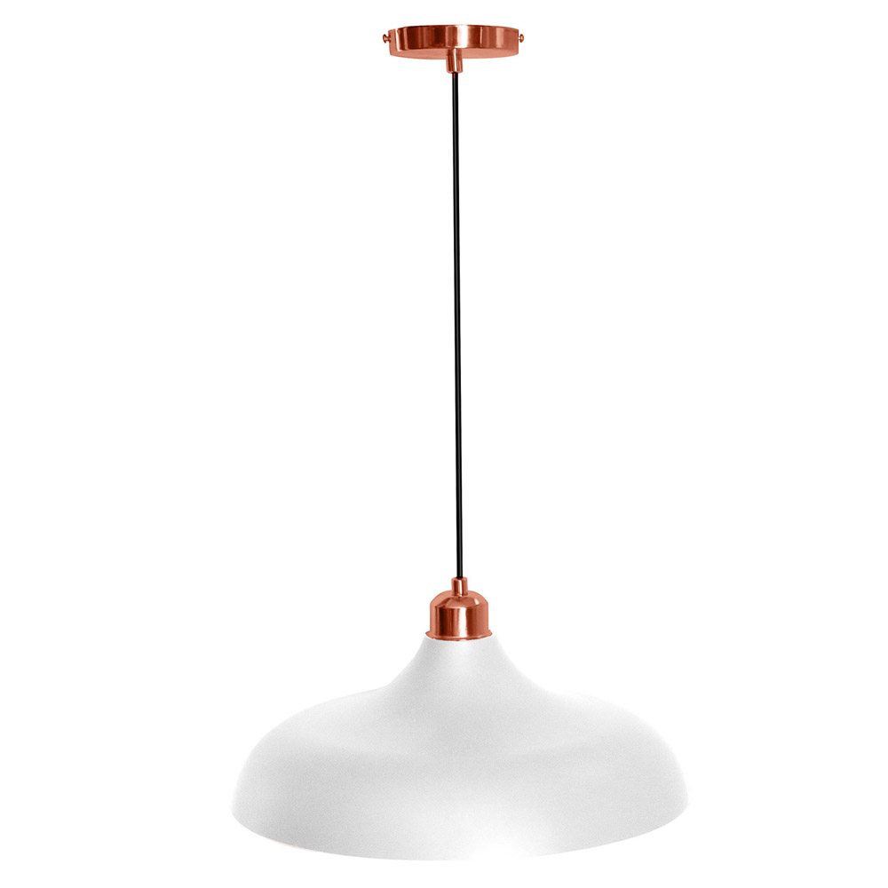  Buy Design Ceiling Lamp - Metal Pendant Lamp - Enar White 59310 - in the UK