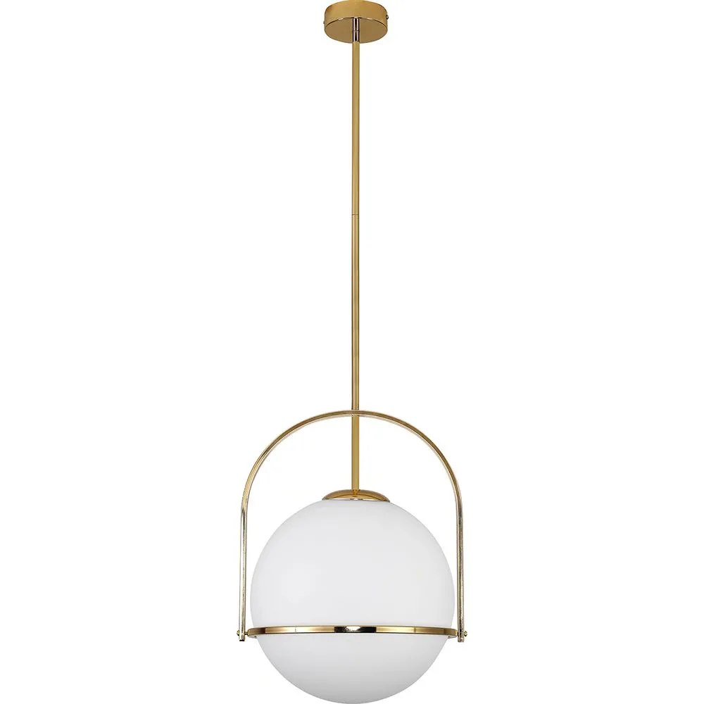 Glass Ball Ceiling Lamp - Golden Pendant Lamp - Anette image 8