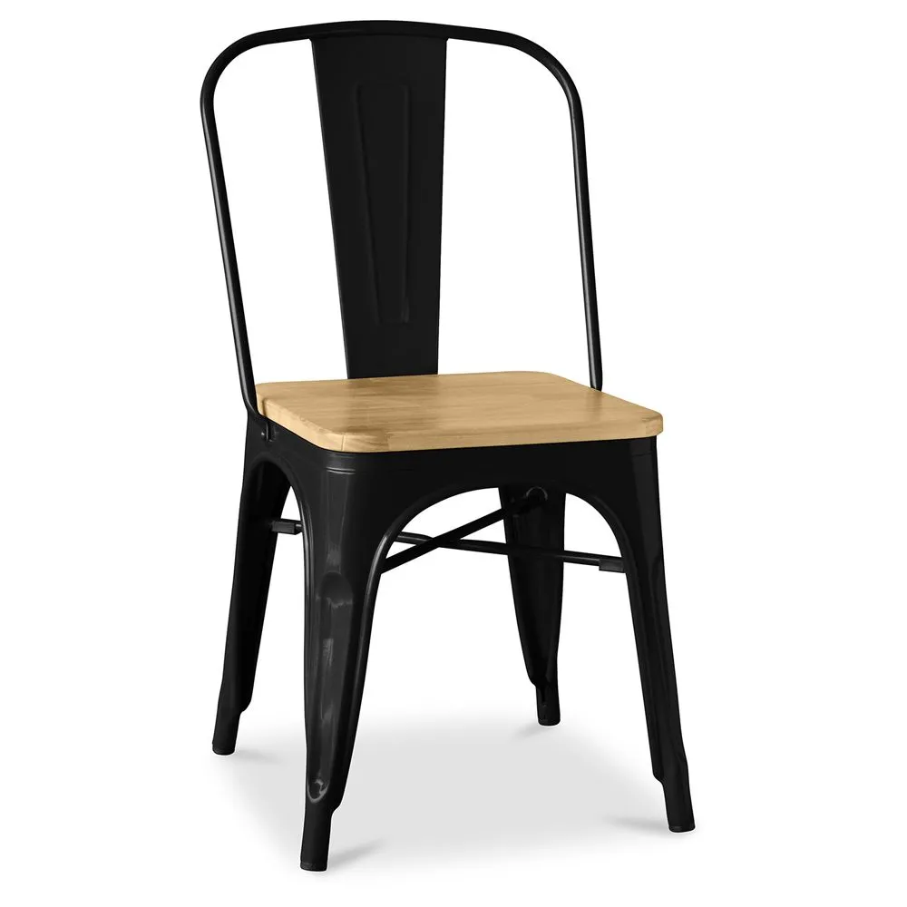 Dining Chair - Industrial Design - Wood & Steel - Stylix image 8
