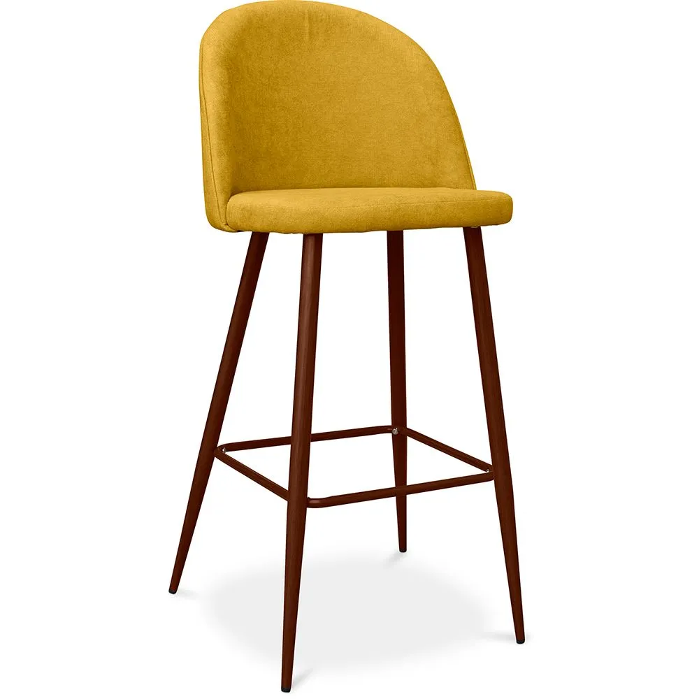 Fabric Upholstered Stool - Scandinavian Design - 76cm - Evelyne image 8
