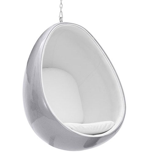 Hanging Egg Design Armchair - Upholstered in Fabric - Eny image 8