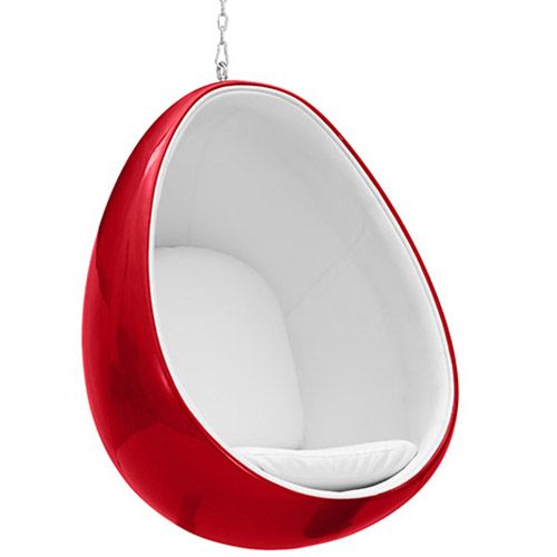 Hanging Egg Design Armchair - Upholstered in Fabric - Eny image 8