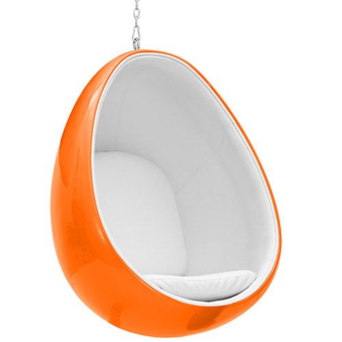 Hanging Egg Design Armchair - Upholstered in Fabric - Eny image 8