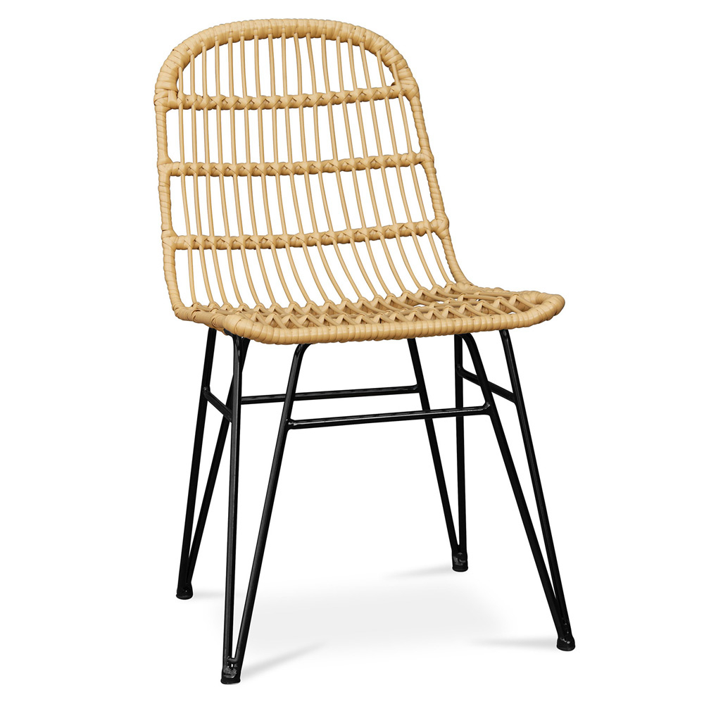  Buy Synthetic wicker dining chair  Yellow 59255 - in the UK
