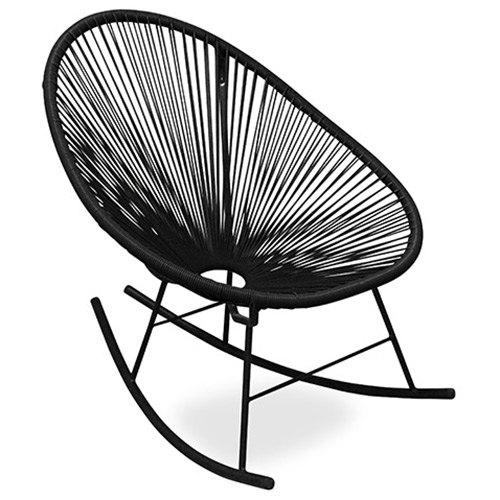  Buy Outdoor Chair - Garden Rocking Chair - Acapulco Black 59411 - in the UK