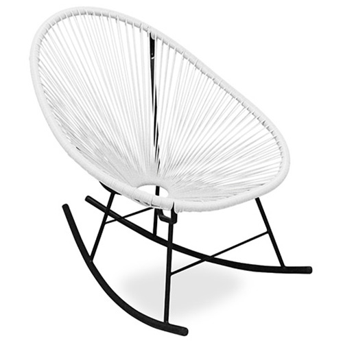  Buy Outdoor Chair - Garden Rocking Chair - Acapulco White 59411 - in the UK