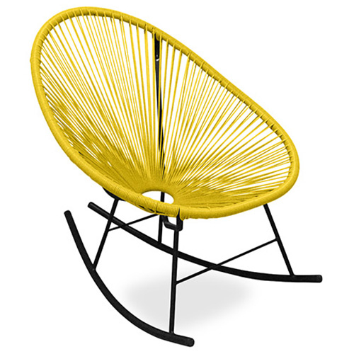  Buy Outdoor Chair - Garden Rocking Chair - Acapulco Yellow 59411 - in the UK