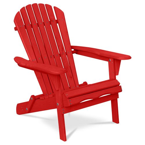 Buy Wooden Outdoor Chair with Armrests Adirondack Garden Chair