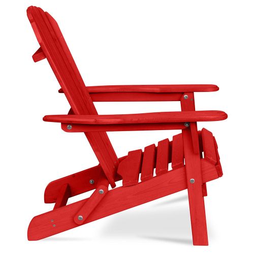 Red adirondack hot sale plastic chairs