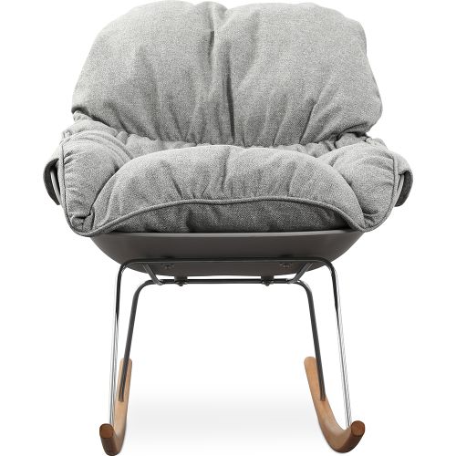 Buy Padded Rocking Chair Scandinavian Design Ruma Grey 59895