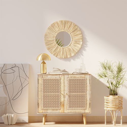 Kmart rattan top cabinet $89