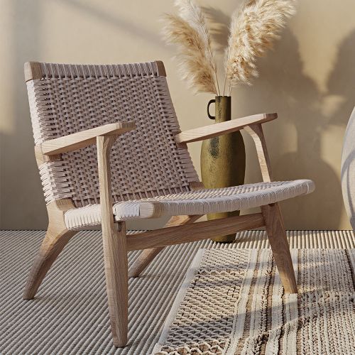 Boho shop wooden chair