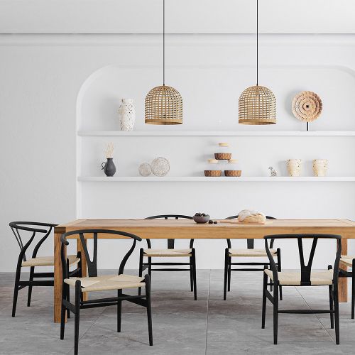 Scandinavian black online dining chairs