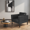 Armchair with Armrest - Upholstered in Leather - Betzalel image 7