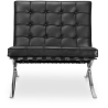 Design armchair with footrest - Leather upholstered - Town image 7