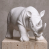 Decorative Figure Rhino - Matte White - Rhyn image 7