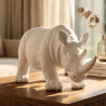 Decorative Figure Rhino - Matte White - Rhyn image 7